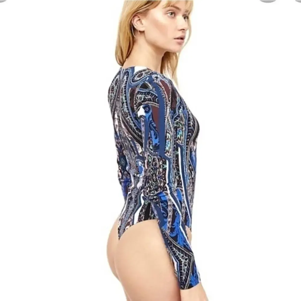 FREE‎ People Pick a Place Lace Up Bodysuit size small new
